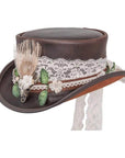 Marlow Brown True Love Band Top Hat by American Hat Makers