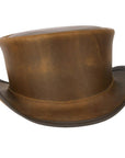 Unbanded Burnt Honey Marlow Top Hat by American Hat Makers