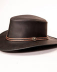 Midnight Black Rider Leather Hat by American Hat Makers