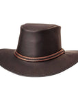 Midnight Black Rider Leather Hat by American Hat Makers