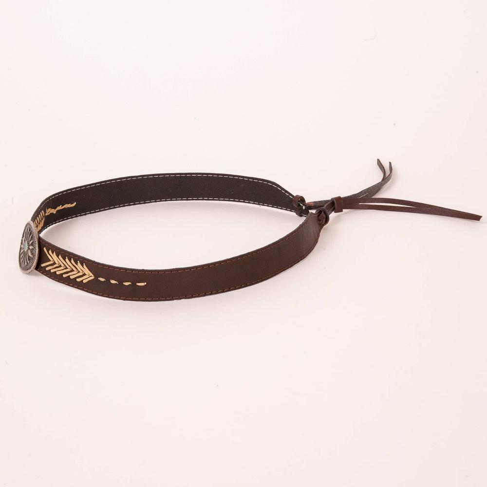 A side view of a Ottawa Brown Hat Band