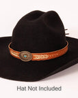Ottawa Copper Hat Band on a black felt hat