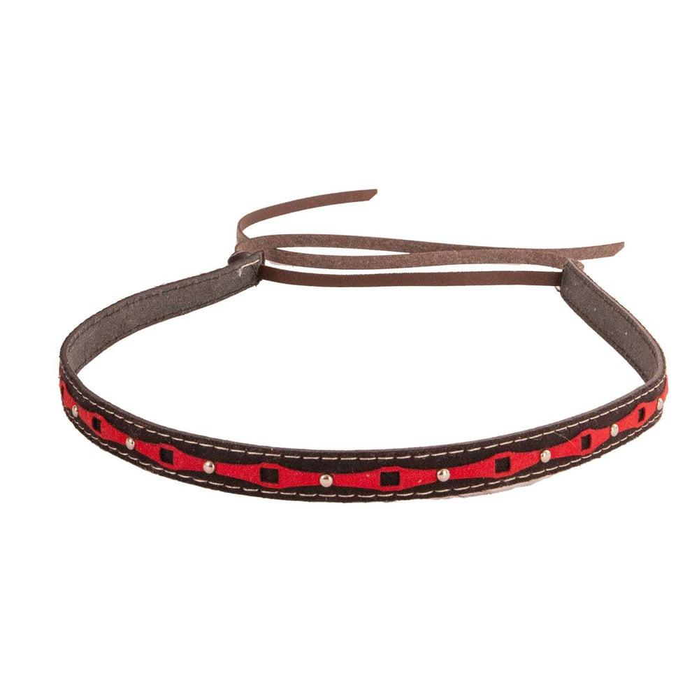 A front view of Red Line Cowboy Hat Band