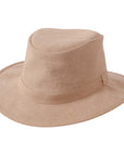 A right view of Rogan Hemp Fabric Khaki Sun Hat 