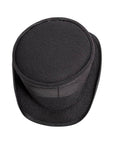 Unbanded Rogue Black Mesh Top Hat by American Hat Makers