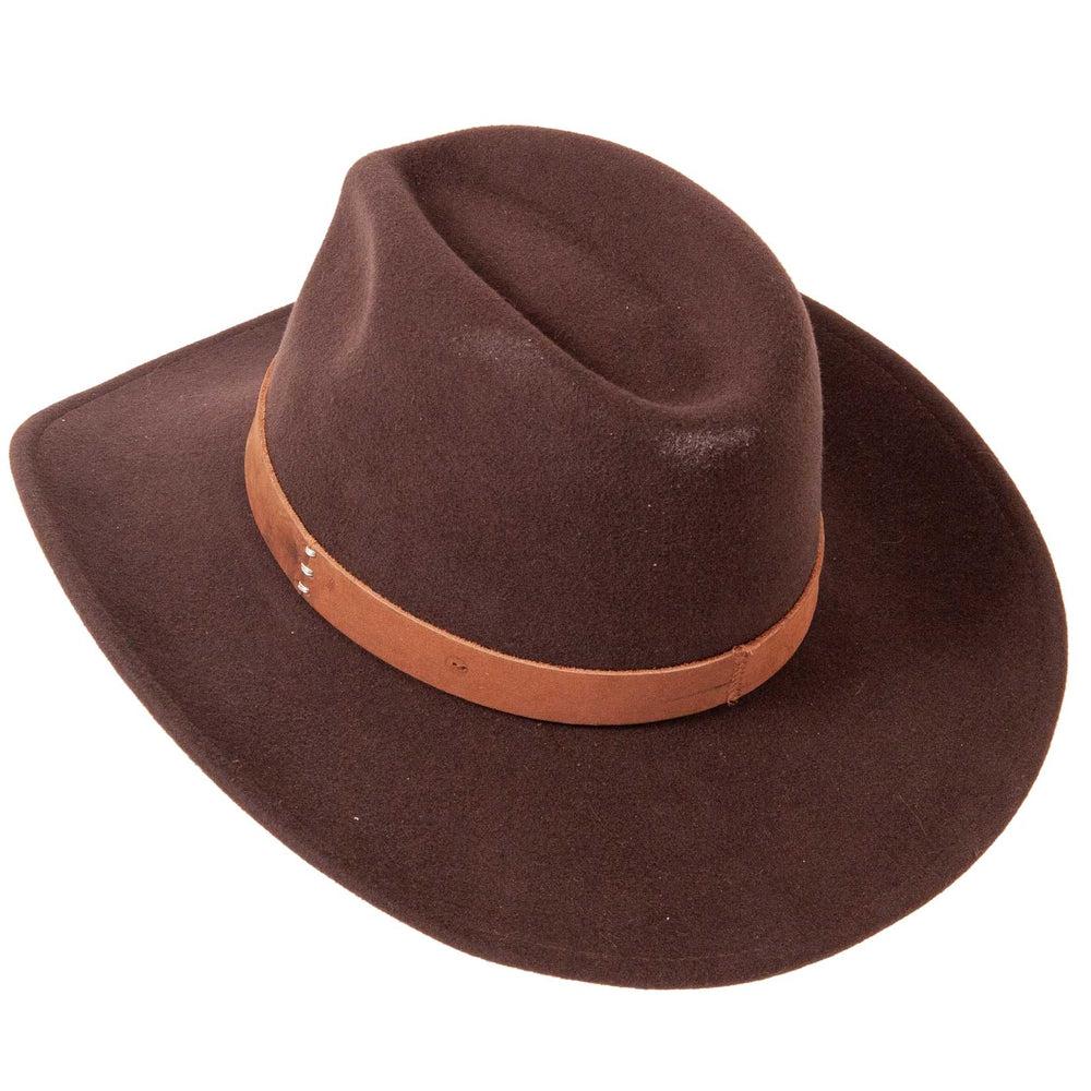 American Hat Makers Brown Scout Felt Fedora Hat Scout Brown - Size XL