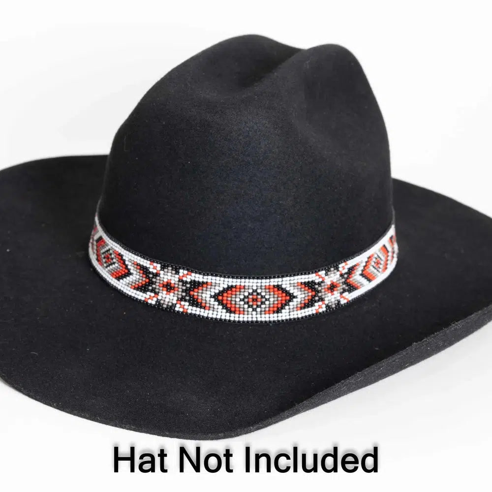 Shane | Beaded Black Hat Band – American Hat Makers display picture 1