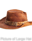 Back left picture of large sidewinder hat