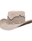 Sierra Latte Leather Mesh Cowboy by American Hat Makers