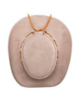 Sierra Latte Leather Mesh Cowboy Hat Crown  by American Hat Makers