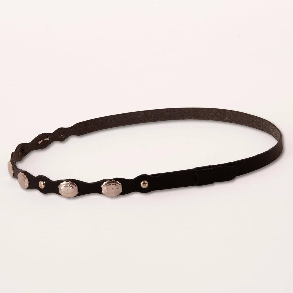 A side view of a Silverton Black Hat Band