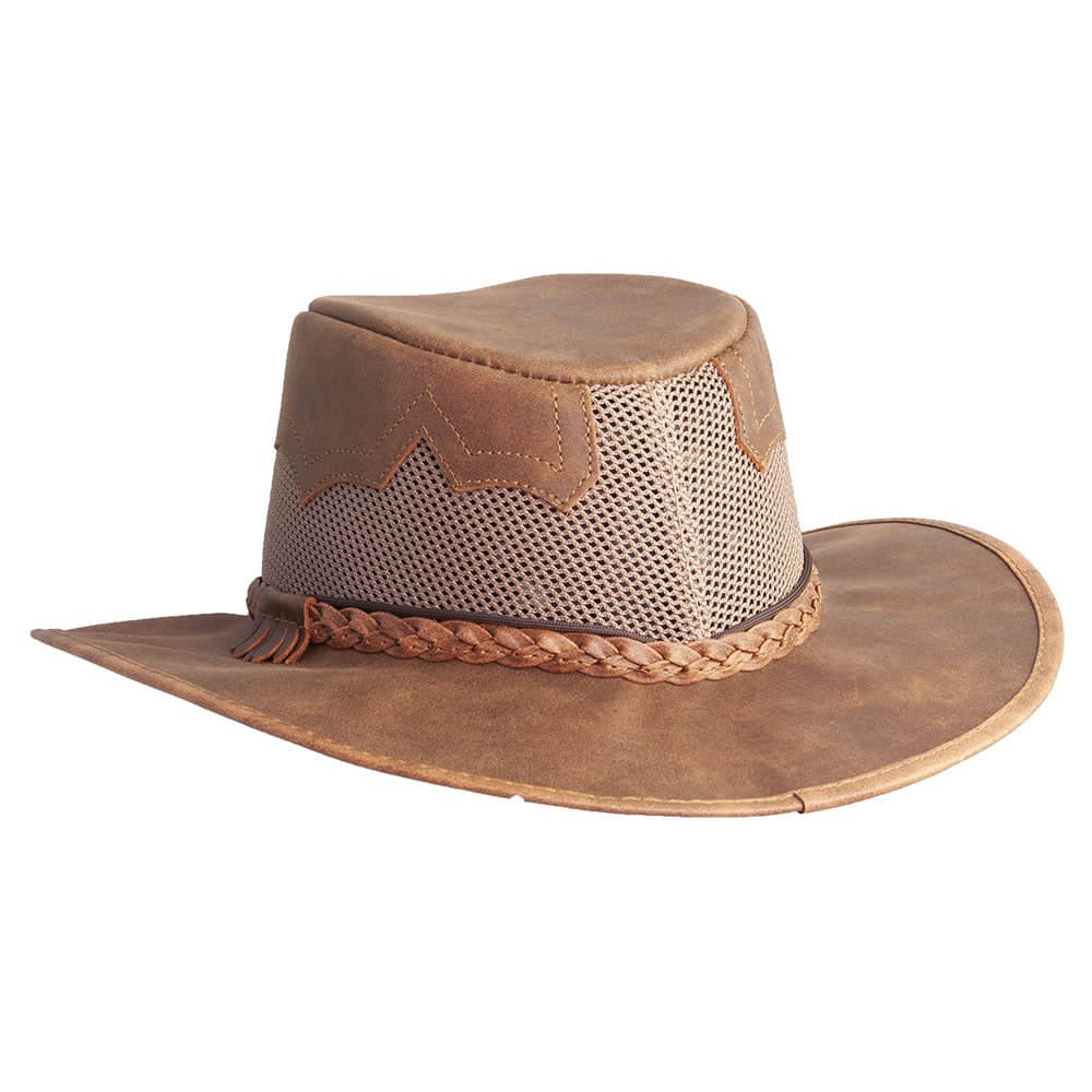 Sirocco Copper Mesh Leather Sun Hat by American Hat Makers