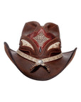Storm Brown Finished Cowboy Hat with Double Rattle Band by American Hat Makers
