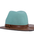 Summit Sage Leather Felt Fedora Hat by American Hat Makers