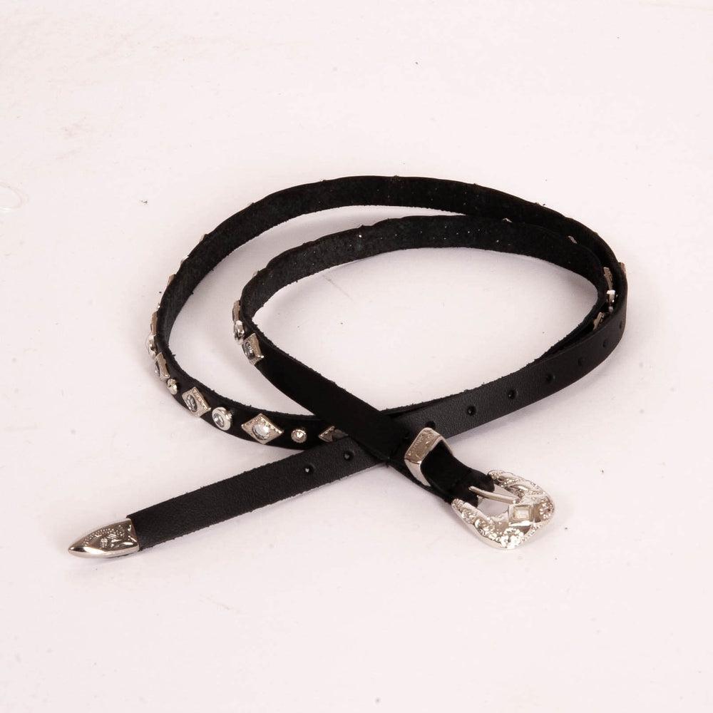 Tiffany Black Leather Western Cowboy Hat Band – American Hat Makers