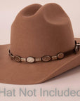 Toronto Brown Hat Band on a brown felt hat