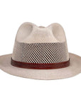 Tuscany Cream Straw Fedora Hat by American Hat Makers