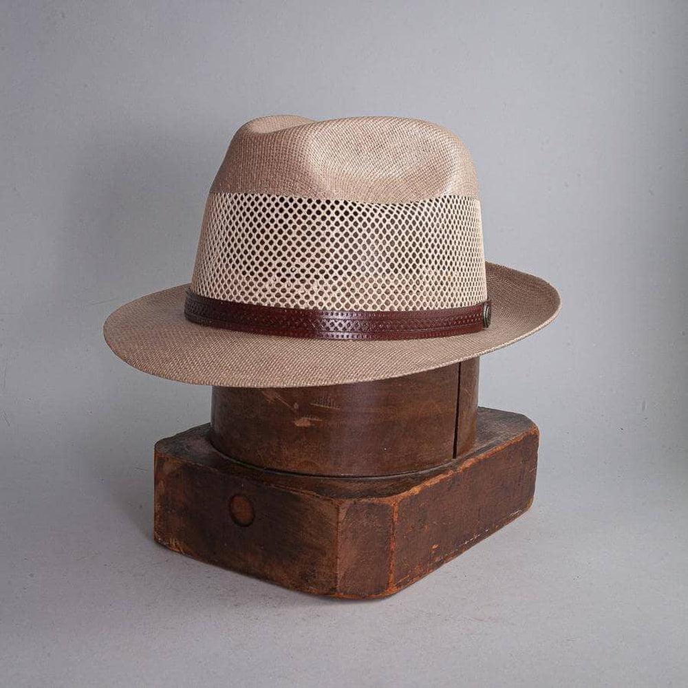 Tuscany | Mens Tan Fedora Firm Straw Trilby Hat – American  display picture 3