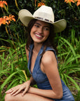 Austin | Womens Cream Straw Cowgirl Hat