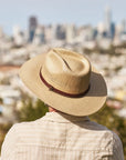 Barcelona | Mens Wide Brim Firm Straw Sun Hat