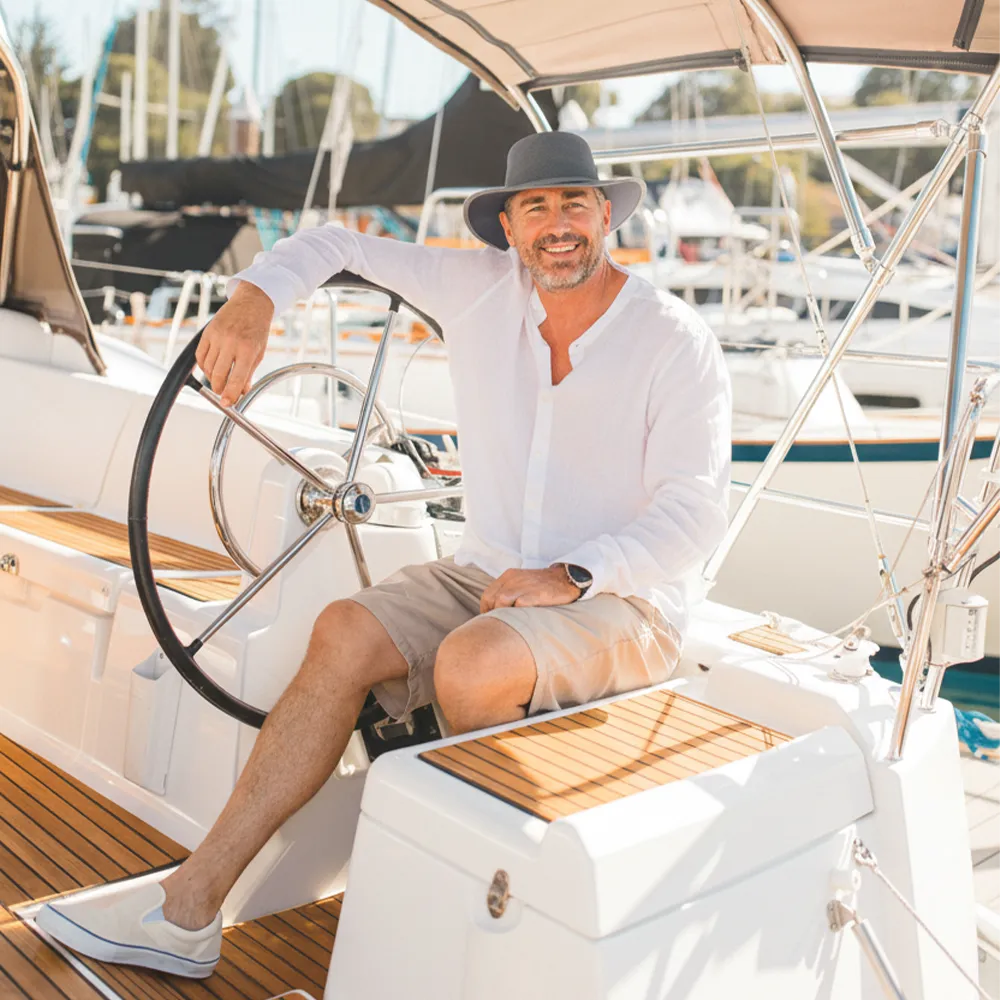 Cabana | Mens Breathable Wide Brim Sun Hat