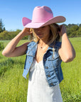 Cattleman | Womens Felt Cowgirl Hat with Western Hat Band