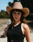 Cattleman | Womens Felt Cowgirl Hat with Western Hat Band