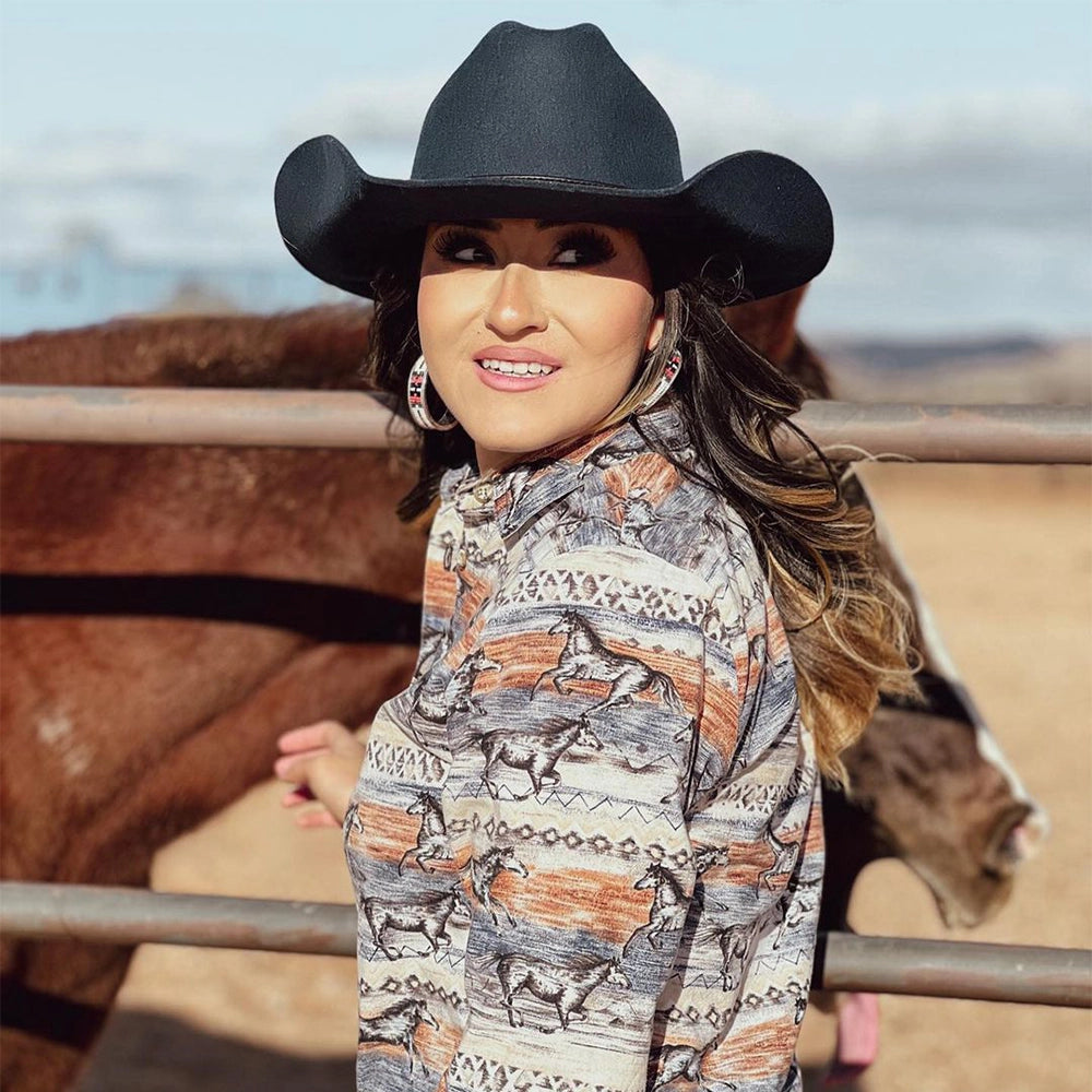 Cattleman | Womens Navy Felt Cowgirl Hat