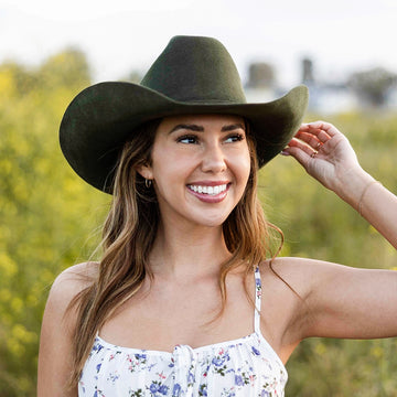Cattleman | Womens Olive Felt Cowgirl Hat