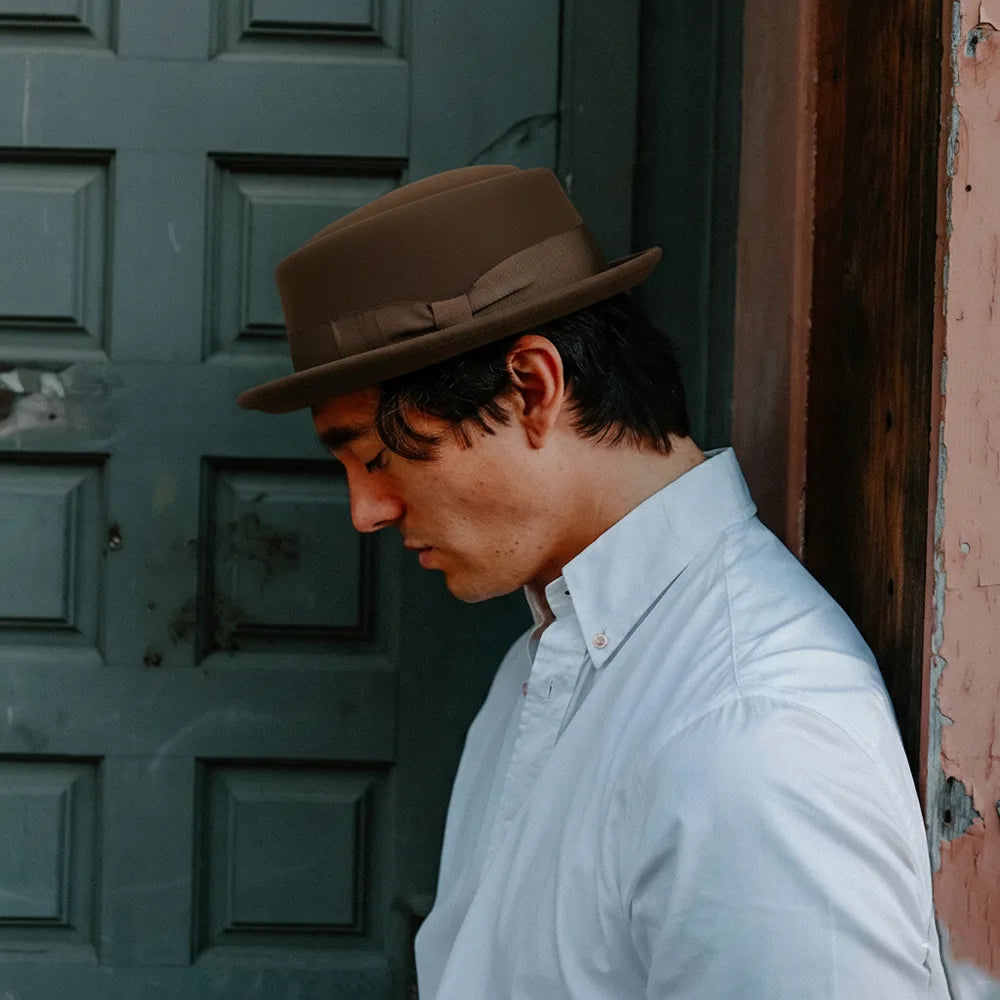 Chi-Town 2.0 | Mens Crushable Wool Felt Pork Pie Hat