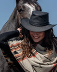 Crusher | Womens Leather Crushable Outback Hat