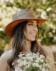 Crusher | Womens Leather Crushable Outback Hat