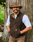 Crusher | Mens Crushable Leather Outback Hat