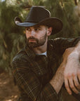 Hollywood | Mens Leather Cowboy Hat
