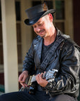 Marlow LT | Mens Leather Top Hat with LT Hat Band