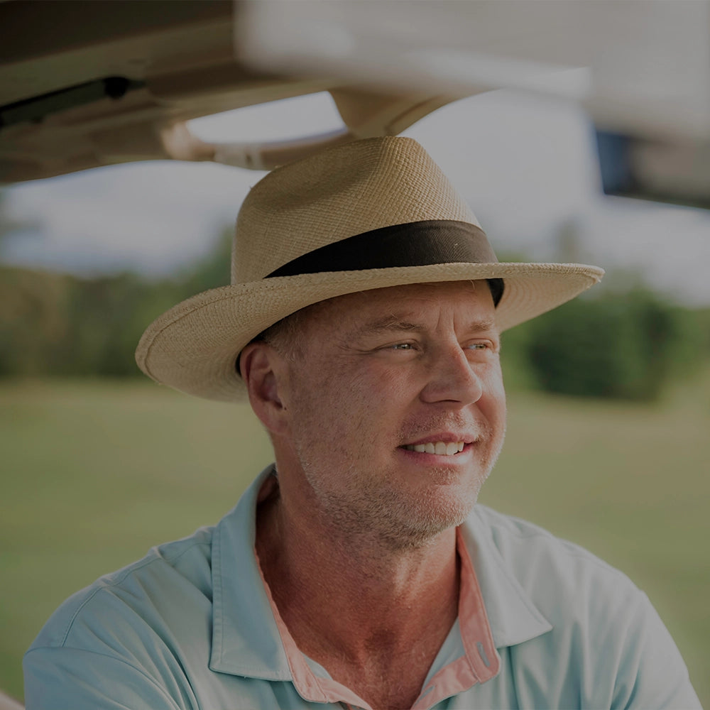 Medellin | Mens Natural Fedora Genuine Panama Hat