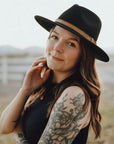 Moab | Womens Crushable Wool Felt Safari Hat with Leather Band