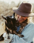 Moab | Womens Crushable Wool Felt Safari Hat with Leather Band