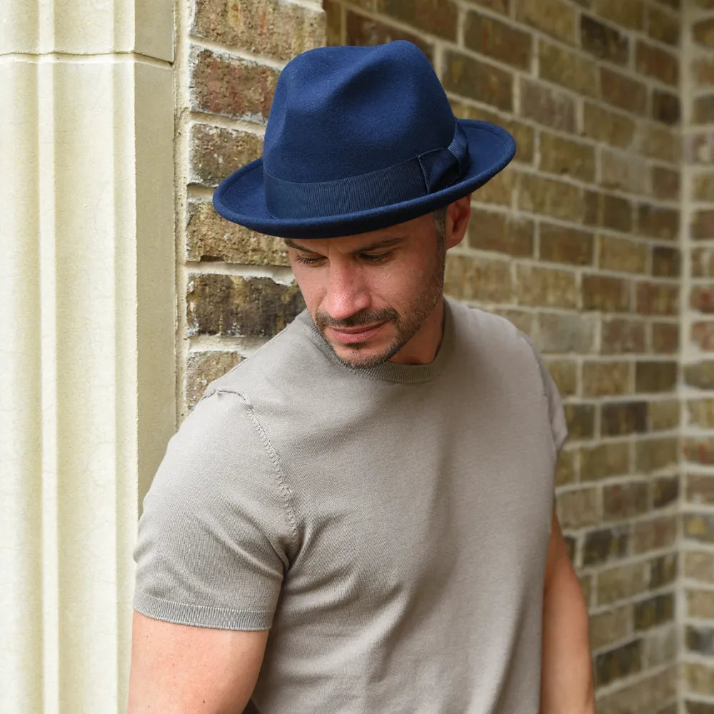 Pablo 2.0 | Mens Wool Felt Pinch Front Fedora Hat