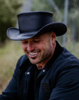 Pale Rider | Mens Leather Top Hat