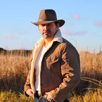 Pathfinder | Mens Chocolate Brown Wool Felt Outback Hat