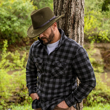 Pathfinder | Mens Olive Wool Felt Outback Hat