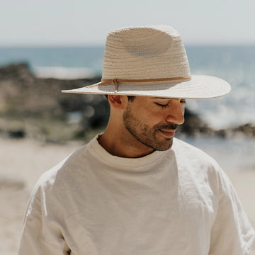 Paulo | Mens Natural Wide Brim Straw Safari Sun Hat