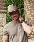 Rancher | Mens Wide Brim Felt Fedora Hat