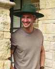 Rancher | Mens Wide Brim Felt Fedora Hat