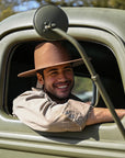 Rancher | Mens Wide Brim Felt Fedora Hat
