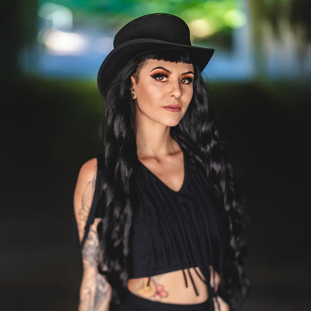Rogue | Womens Black Breathable Mesh Top Hat