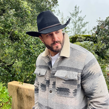 Sequoia | Mens Black Wool Felt Cowboy Hat
