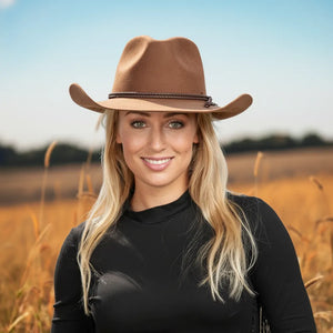 Sequoia | Womens Brown Wool Felt Cowgirl Hat