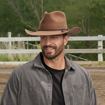 Sequoia | Mens Brown Wool Felt Cowboy Hat
